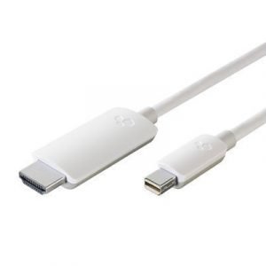 Kanex Video- / ääni- / Verkkokaapeli Mini Displayport Uros 19-nastainen Hdmi Tyyppi A Uros Valkoinen 2m