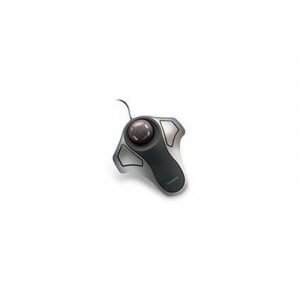 Kensington Orbit Optical Trackball Optinen Pallohiiri Musta Metallinen Hopea