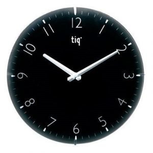 Ketonic Tiq Wall Watch Black Curved Glass 300mm