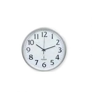 Ketonic Wall Clock Sweep 330mm Radio Silver