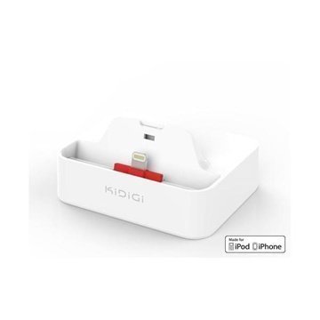 Kidigi Cover-Mate Työpöytälaturi iPhone 5 / 5S / SE / 5C Valkoinen