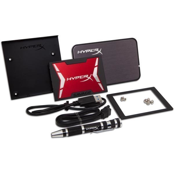 Kingston 120GB HyperX SAVAGE SSD SATA 3 2.5 Bundle Kit