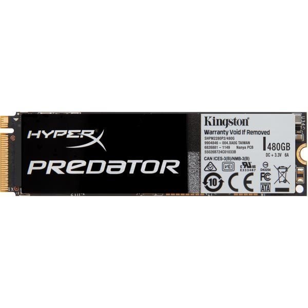 Kingston 480GB SSD HyperX Predator PCIe Gen2 x4 (M.2)