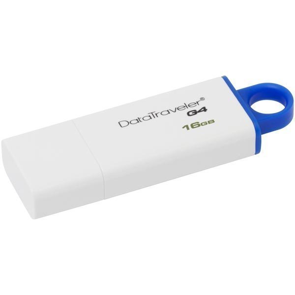 Kingston DataTraveler G4 USB 3.0 muist 16GB valk/sin - (DTIG4/16GB)