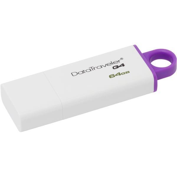 Kingston DataTraveler G4 USB 3.0 muisti 64GB val/lila - (DTIG4/64GB)