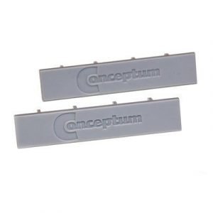 Kondator Conceptum End Pieces M-profil 14x72mm Gray 2pcs