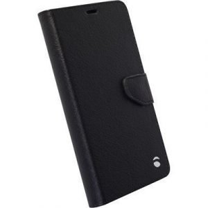 Krusell Borås Foliowallet Läppäkansi Matkapuhelimelle Microsoft Lumia 950 Musta
