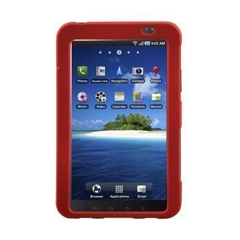 Kuminen Napsautettava Suojakuori Samsung P1000 Galaxy Tab -Puhelimelle Punainen