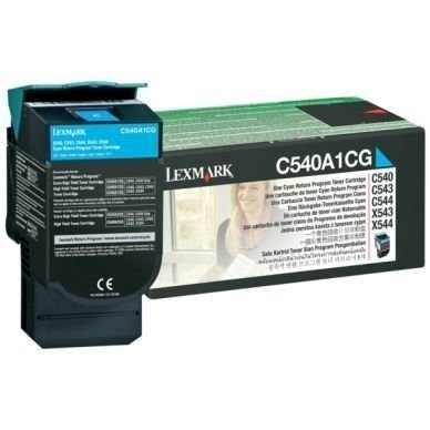 LEXMARK Värikasetti cyan 1.000 siva return