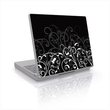 Laptop Skin B&W Fleur