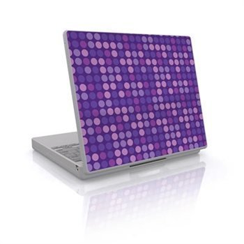 Laptop Skin Big Dots Purple