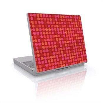 Laptop Skin Big Dots Red