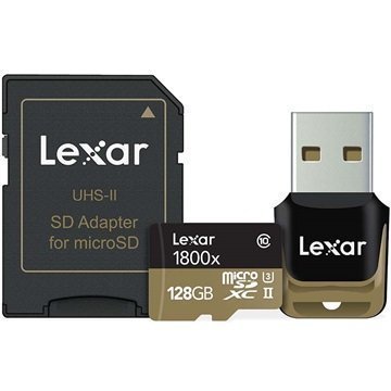 Lexar Professional 1800x MicroSDXC Muistikortti 128Gt