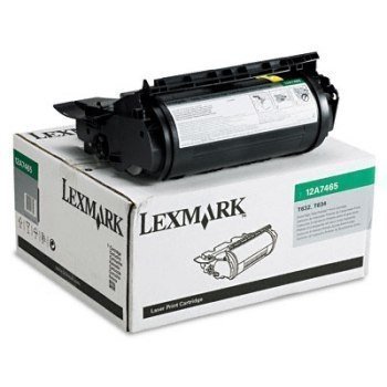 Lexmark 12A7465 Toner T 632 T 634 X 634 E Musta