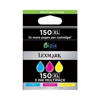 Lexmark Pro 715 Pro 915 Mustesuihku Värikasetti NR. 150XL Syaani / Magenta / Keltainen