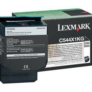 Lexmark Värikasetti Musta 6k Return C544/x544