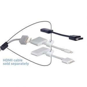 Liberty Av Solutions Digitalinx Hdmi Adapter Ring Dl-ar617 19-nastainen Hdmi Tyyppi A Naaras 20-nastan Näyttöporttiliitin Apple Lightning 30-nastainen Telakkaliitin Uros