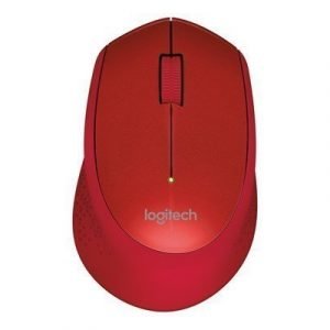 Logitech M330 Silent Plus Wireless Mouse Red Hiiri Punainen