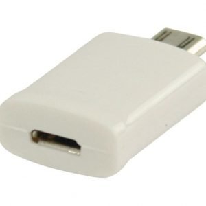 MHL-sovitin USB 11-napainen Micro B uros - USB 5-napainen Micro B naaras valkoinen