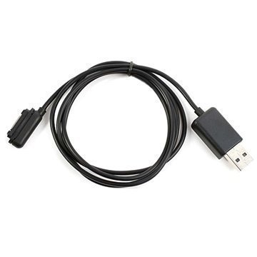 Magneettinen USB-Latausjohto Sony Xperia Z1 Z1 Compact Z2 Musta