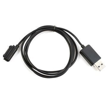 Magneettinen USB-Latausjohto Sony Xperia Z1 Z1 Compact Z2 Musta