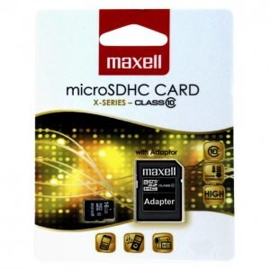 Maxell 16gb Micro Sdhc Muistikortti + adapteri