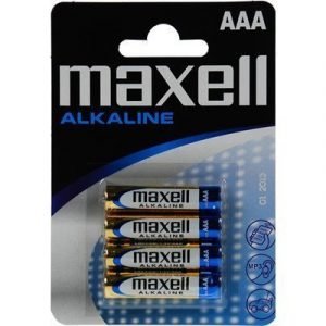 Maxell Alkaline Battery 4pcs Aaa Lr03