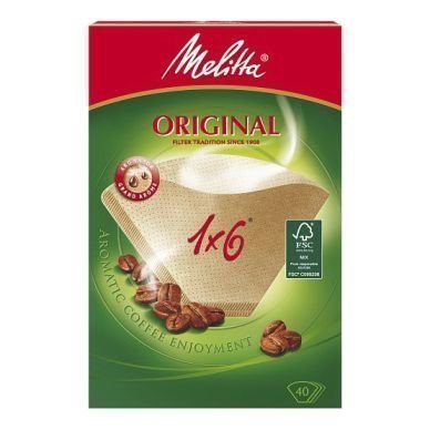 Melitta Melitta suodatinpussit 1 x 6 valkaisematon 40 kpl