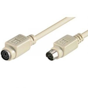 Microconnect Keyboard / Mouse Extension Cable 6-nastainen Mini-din (ps/2 Style) Uros 6-nastainen Mini-din (ps/2 Style) Naaras Beige 15m