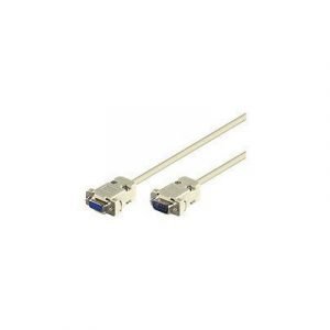 Microconnect Sarja-jatkojohto 9-nastainen D-sub (db-9) Uros 9-nastainen D-sub (db-9) Naaras Beige 30m