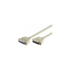 Microconnect Sarjaan / Rinnan Liitettävä Kaapeli 25-nastainen D-sub (db-25) Uros 25-nastainen D-sub (db-25) Naaras Beige 3m