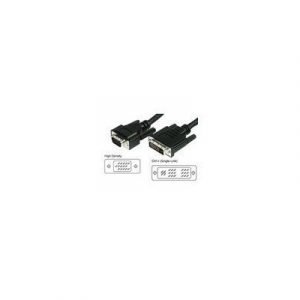 Microconnect Vga Cable 17-nastainen Analoginen Dvi Uros 15-nastainen Hd D-sub (hd-15) Uros Musta 10m