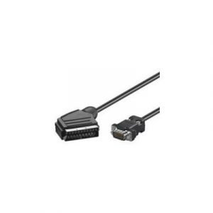 Microconnect Video Cable 21-nastainen Scart Uros 15-nastainen Hd D-sub (hd-15) Uros Musta 5m