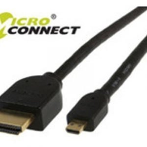 Microconnect Video-/audiokaapeli 19-nastainen Hdmi Tyyppi A Uros 19 Pin Micro Hdmi Type D Uros 5m