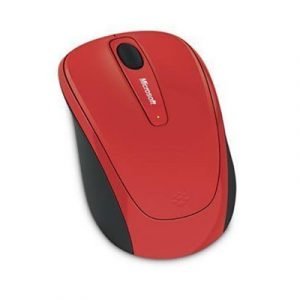 Microsoft Wireless Mobile Mouse 3500 Optinen Hiiri Flame Red Gloss