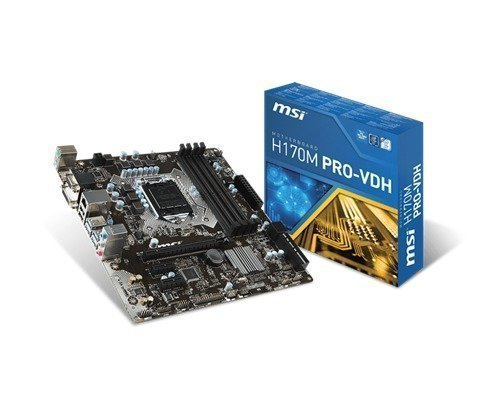 Msi H170m Pro-vdh Lga1151 Socket Mikro Atx