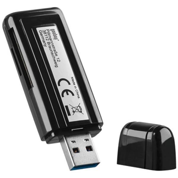 Muistikortinlukija USB 3.0 SD/SDHC/SDXC/MicroSD musta