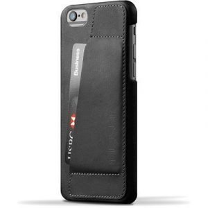 Mujjo 80 Leather Wallet Case Iphone 6/6s Musta