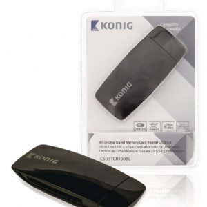 Mukaan otettava all-in-one-muistikortinlukija USB 3.0