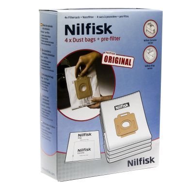 NILFISK Pölypussit mikrokuitu 4kpl.