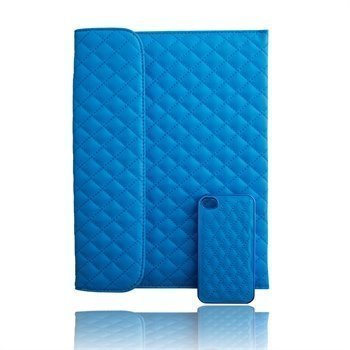 Naztech Paris Combo iPhone 4 / 4S Case & iPad 3 iPad 4 iPad 2 Cover Blue