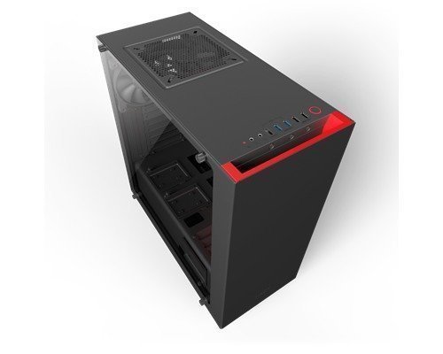 Nzxt S340 Elite Black/red Musta Punainen