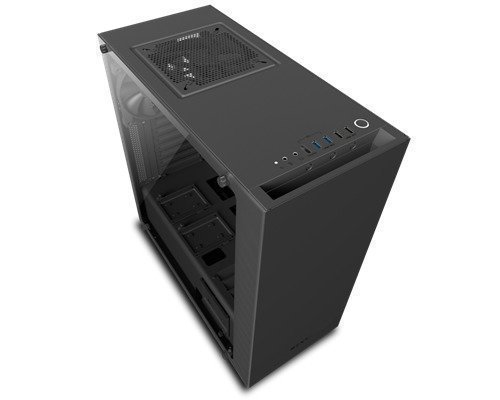 Nzxt S340 Elite Matte Black Himmeä Musta