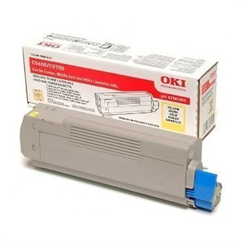 Okidata C 5600 C 5700 Toner 43381905 Yellow