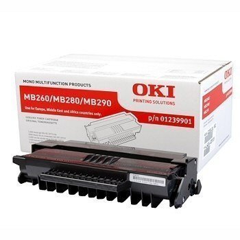 Okidata MB 260 MB 280 MB 290 Toner 01239901 Black