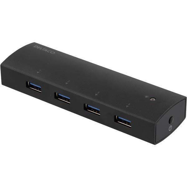 Orico USB 3.0 hubi 4-porttia mukana virtasovitin alumiininen m