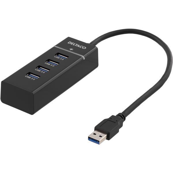 Orico W6PH4-BK USB 3.0 hubi 4-porttia alumiininen musta
