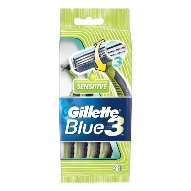 Original Gillette Blue III Sensitiv kertakäyttöhöylä 4 kpl/pakkaus