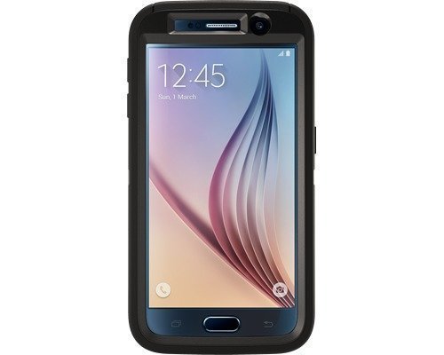 Otterbox Defender Series Back Cover For Mobile Phone Samsung Galaxy S6 Musta