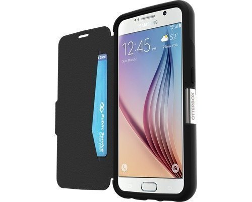 Otterbox Strada Läppäkansi Matkapuhelimelle Samsung Galaxy S6 Musta